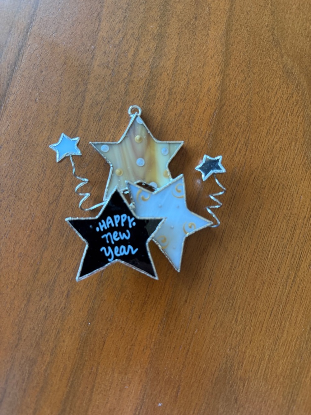 Switchablez Happy New Year Star Cluster Pendant - Black, White, Gold
